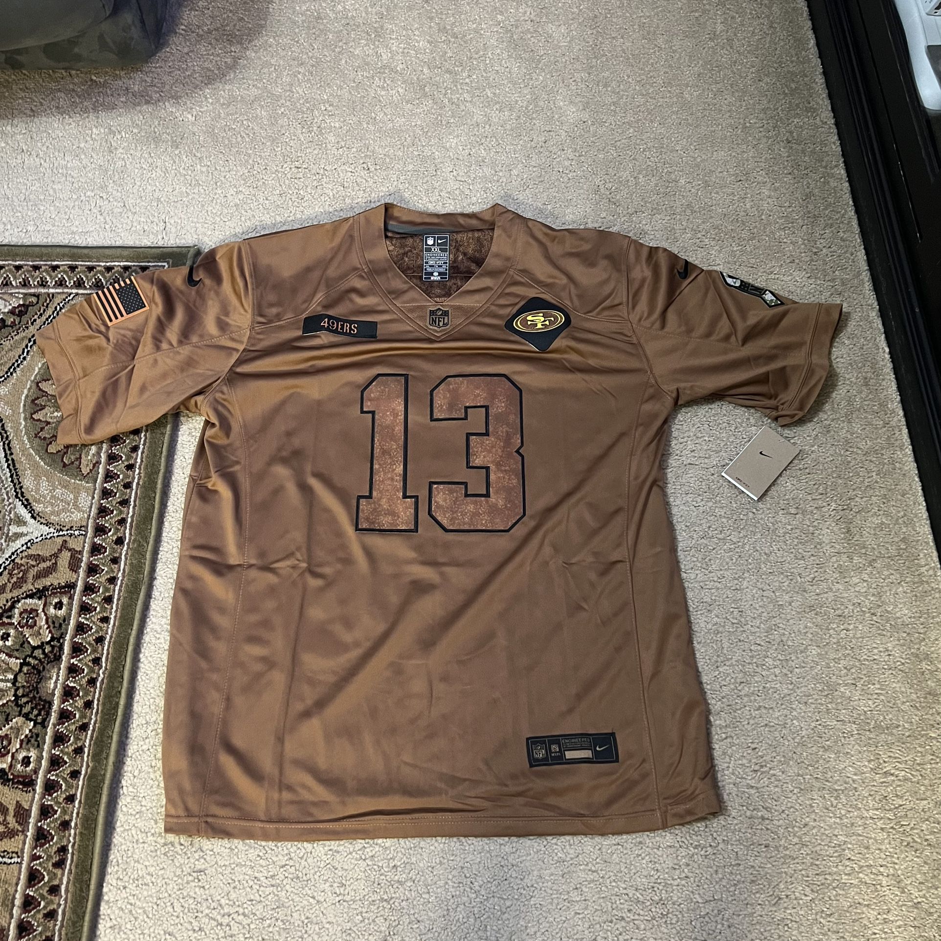 San Francisco 49ers Brock Purdy #13 Salute to Service Jersey Stitched Dri Fit XXL
