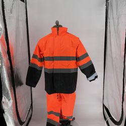 HI-VIS REFLECTIVE 2 PC RAIN SUIT