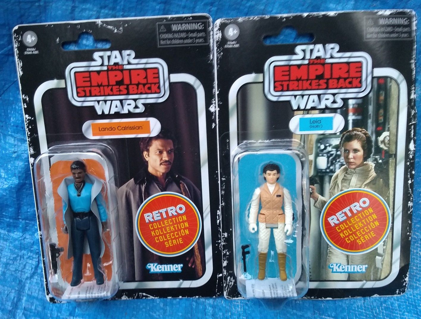 Star Wars Retro Collection Action Figure Lot MOC Lando Calrissian & Hoth Leia Kenner ESB