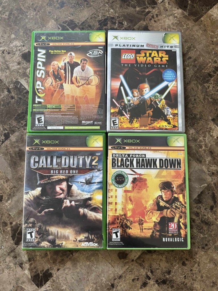 OG Xbox games Bundle ‐ 4 original xbox games all complete with manuals & mint or near mint discs