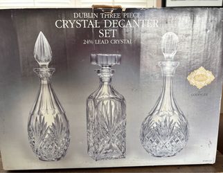 Crystal Decanter Set of 3