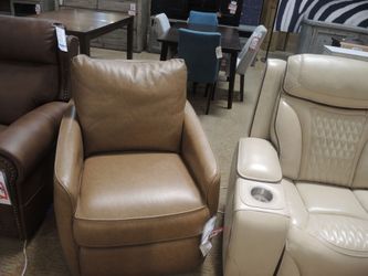 Swivel Power Recliner — Moto Motion (Camel)