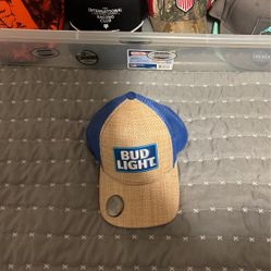 Bud Light Hat With Bottle Opener 