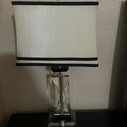 Pair Of Crystal Lamps