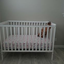 Baby Car Sit, Baby Crib And Diaper Change Table