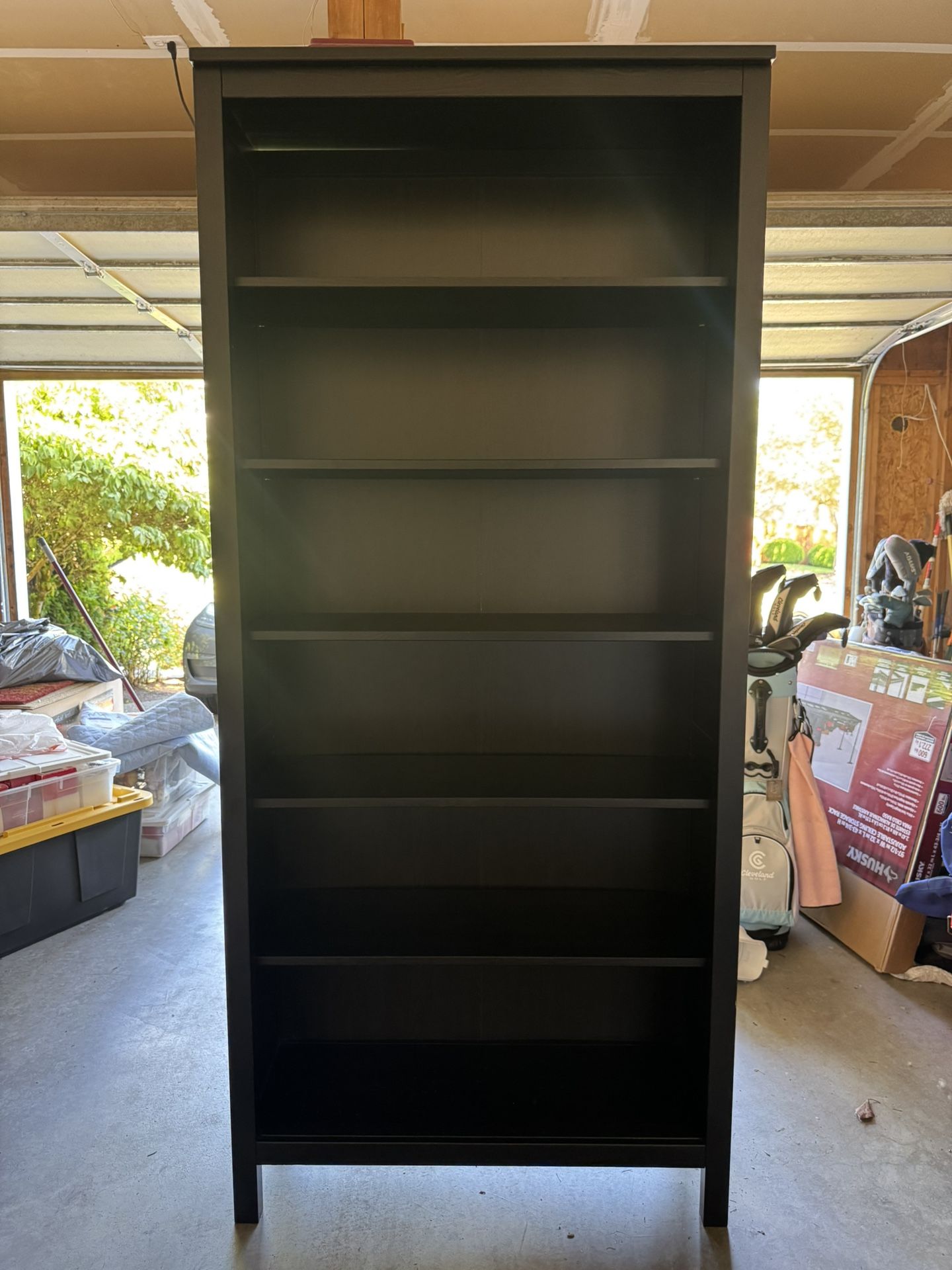 Black Bookcase - 6 Shelves