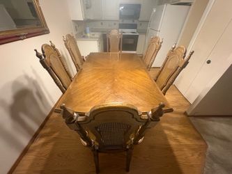 Kitchen table with two extensions