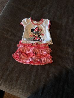 Minnie mouse skirt shirt