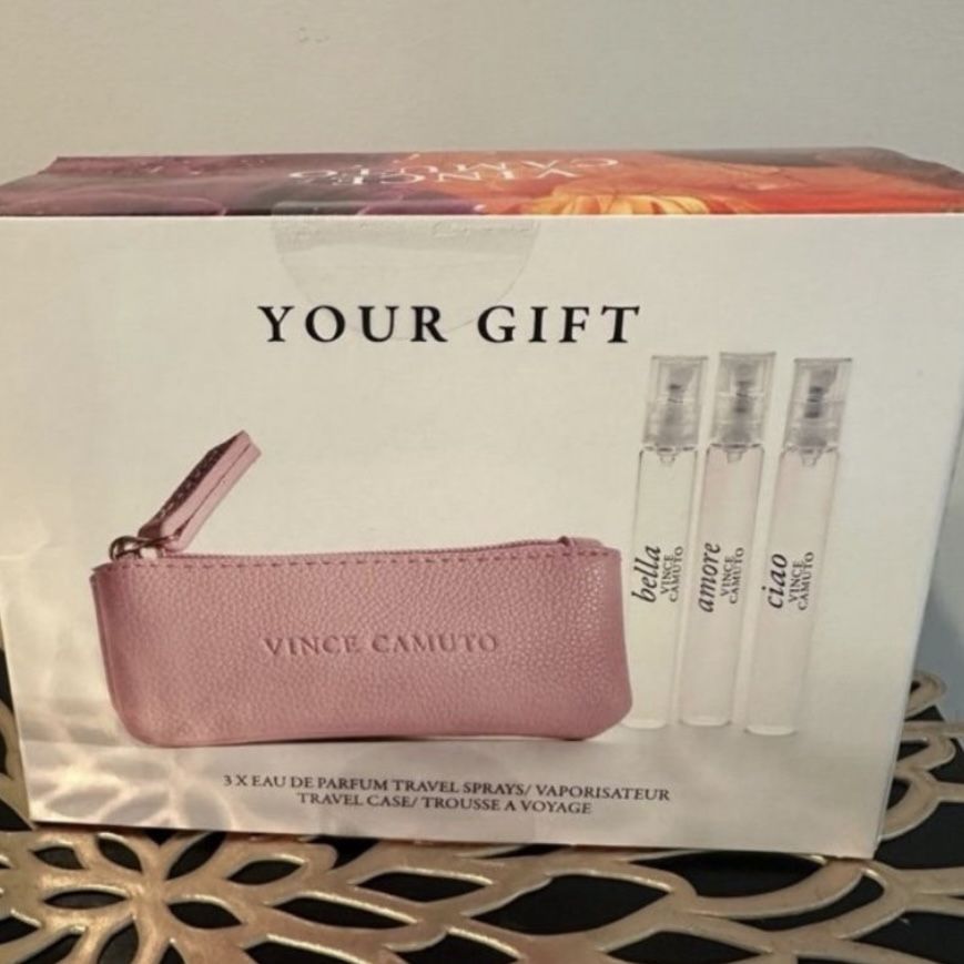 Vince camuto EAU DE PARFUM SPRAYS/ VAPORISATEUR TRAVEL CASE/ TROUSSE A VOYAGE