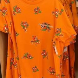 M Disney 2025 Epcot Flower Garden Orange Bird all over print Tshirt Short Sleeve