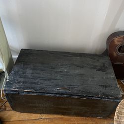 Beautiful Wood Trunk With Storage Compartment 