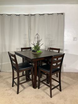 High Multi-Functional Dining Table with 4 Chairs * Mesa Comedor Alto Multi-Funcional 4 Sillas