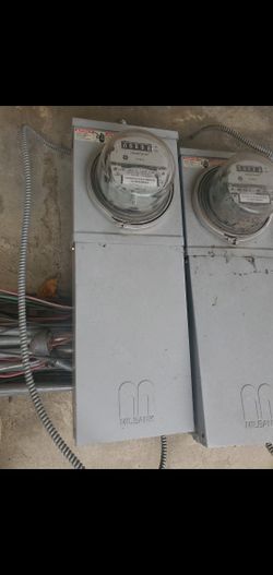 Milbank 110v Electric Meter Panel/ Pedestal (10 Total)