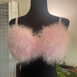 Size 34C Light Purple Down Feather Bra