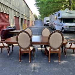 Michael Amini Dining Set And China Cabinet 