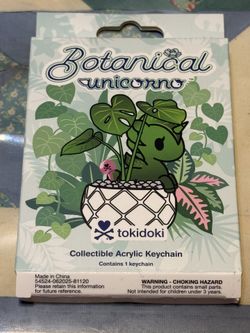 Botanical Unicorno Keychain