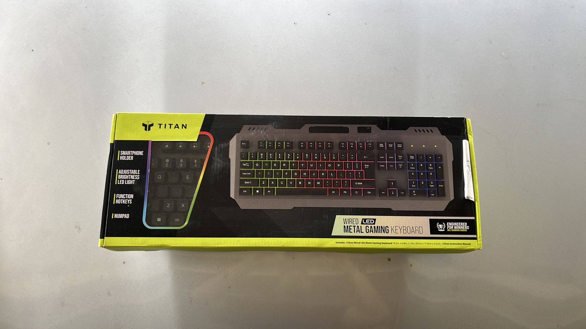 Wired LED keyboard