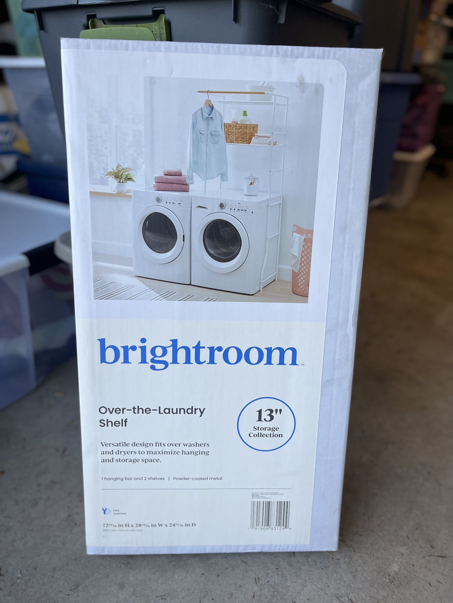NIB Bright room Over-the-laundry Shelf