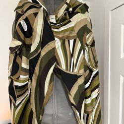 Pucci Cigarette Silk Trousers Size US10 