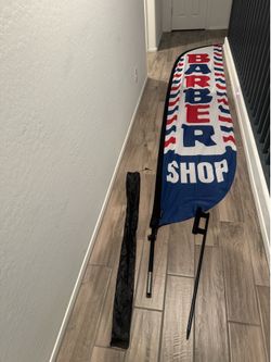 Flag Barber Shop  12 feet
