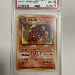 PSA 10 Japanese Dark Charmeleon Pokemon