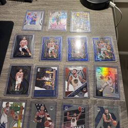 Stephen Curry Lot – 15 Cards – Select Shimmer, Prizm, Mosaic, Donruss – Clean Collection