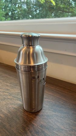 Stainless Steel Cocktail Shaker with Recipe Guide