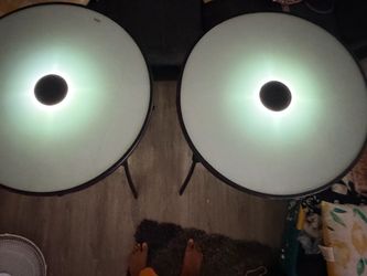 Metal Glass Light Up tables