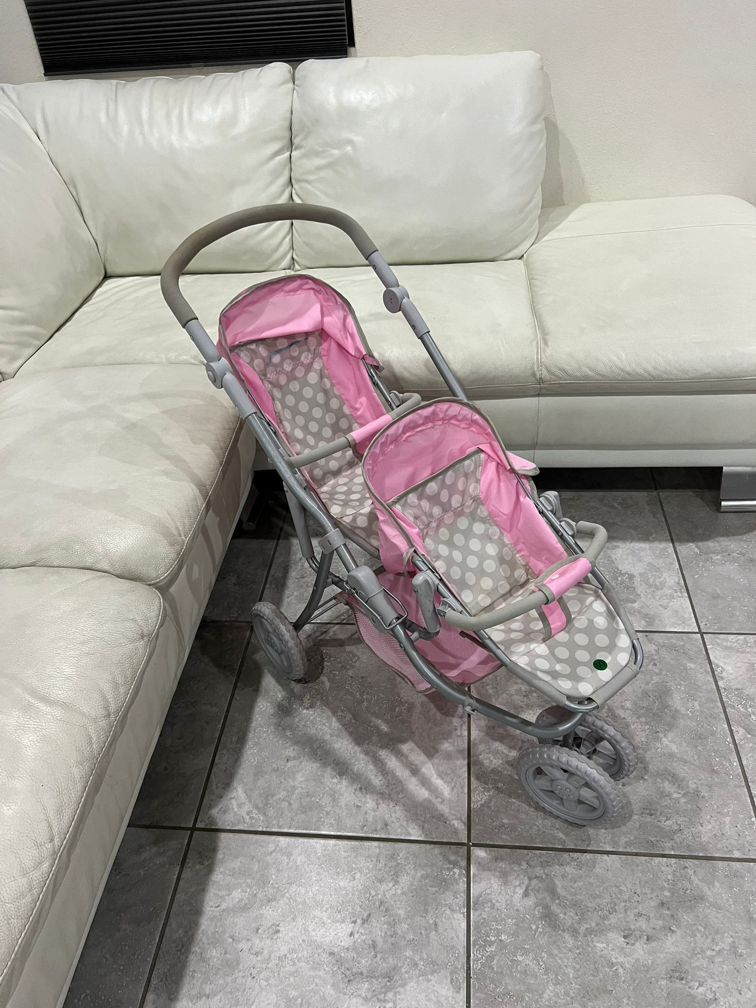 Kids Toy Double Stroller For Dolls  $10