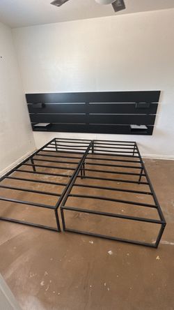 Bed frame and headboard