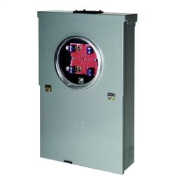 Square D Homeline 100 Amp 10-Space 20-Circuit Outdoor Ring-Type Overhead Main Breaker CSED Value Pack