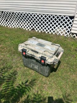 large heavy duty cooler by Pelican 19 x 12 x 13" inside dimensions