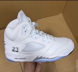 Jordan 5s White metallic