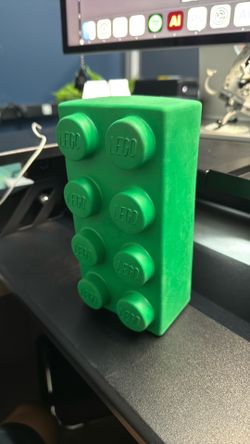 Lego block soft play 3.5x7.25x2.75 inches