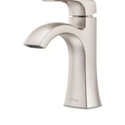 Pfister
Bruxie Single-Handle Single-Hole Bathroom Faucet with Deckplate and Drain Kit Included in Spot Defense Brushed Nickel