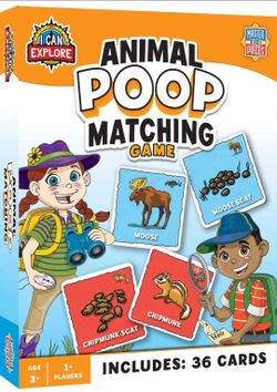 Masterpieces- I Can Explore - Animal Poop Matching Game 48 Cards No Box Included. Cards Only. This is the Animal Poop Matching Game by MasterPieces, d