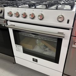FORNO 30” Slide In Range Gas / 2 Years Warranty 
