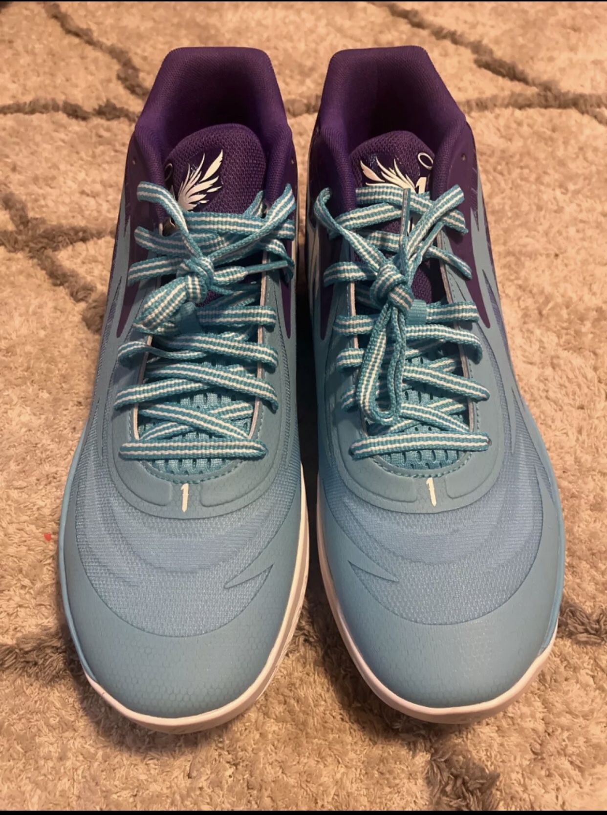 Lamelo Ball Shoes 12 Violet Teal White