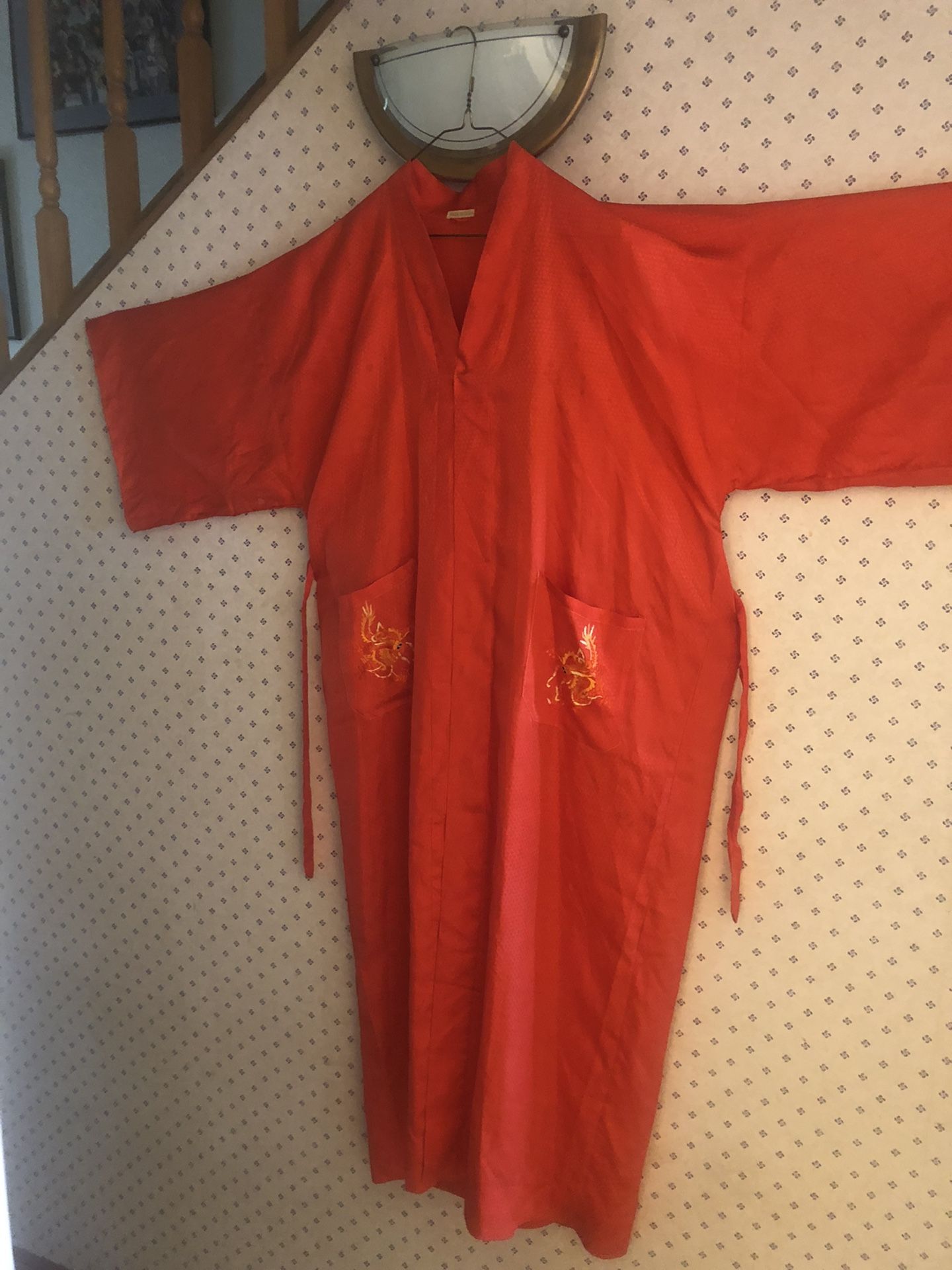 Ladies Silk Asian Light Weight Robe 