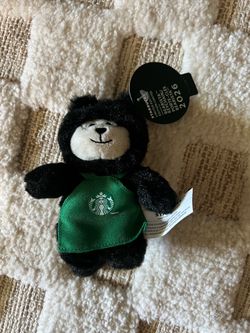 New Starbucks Black Cat Halloween keychain