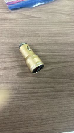 Gold USB Car Charger Adapter
