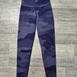 Womens Small Aerie Blue Camo Leggings