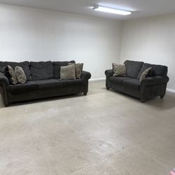 Semi Used 2 Pcs  Sofa