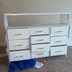 Medium Sized White Dresser 