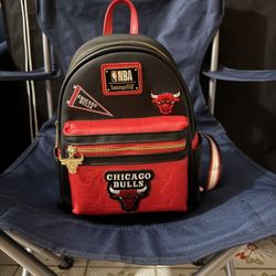 Red & Black NBA Chicago Bulls Mini Backpack