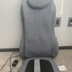 harper Image Smartsense Shiatsu Realtouch Massaging Chair Pad with Extra Cushion