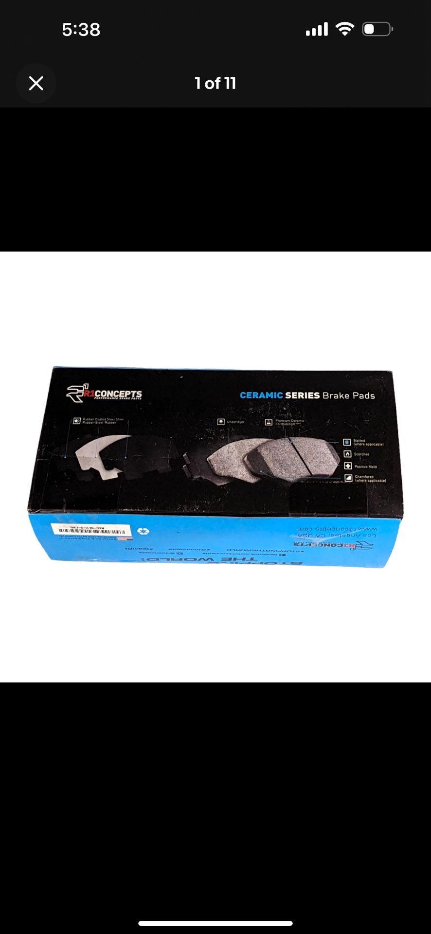 Ceramic Series Break Pads For Lexus And Camry $25