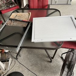 Air Conditioner Ac Return Grill With Filter Insert Good Shape