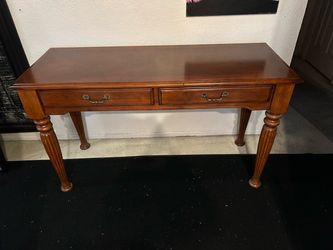 NICE QUALITY WOODEN CONSOLE TABLE WITH BRASS HANDLE DRAWERS