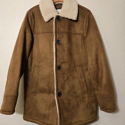 Mens Calvin Klein Faux Lined Jacket Coat